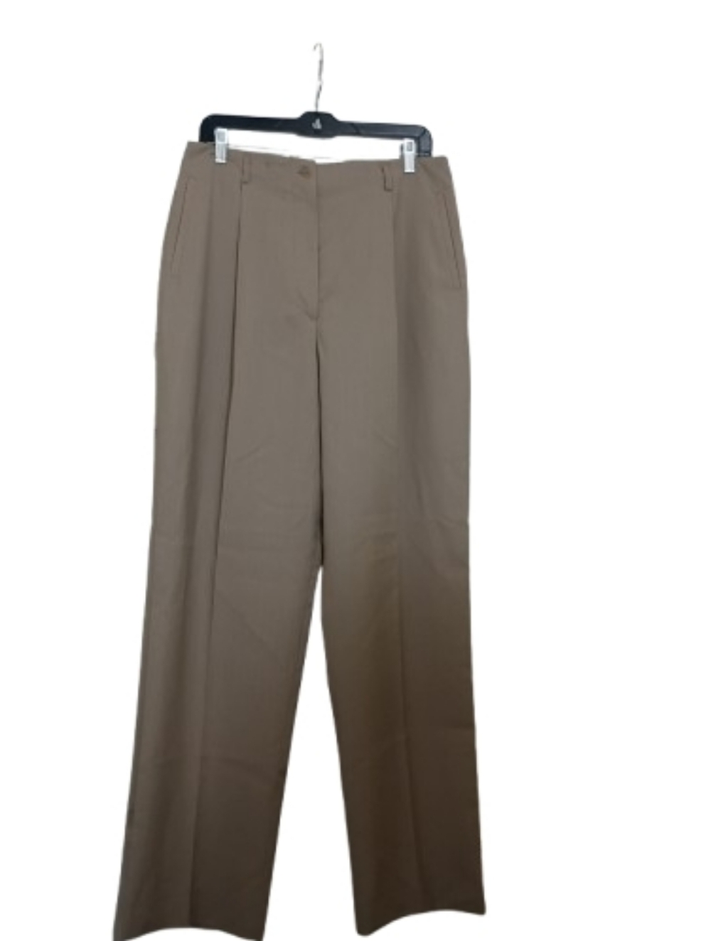 Zanella Taupe Wide-Leg Pleated Trousers - Picture 10 of 15